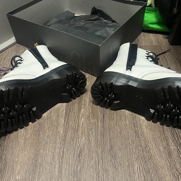 Dr. Martens White Lace Up Boots - Picture 7 of 8